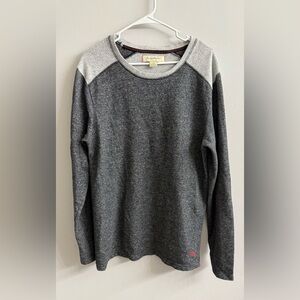 Tommy Bahama Fleece Pullover Sweatshirt Gray Men’s Sz L Normcore Classic Preppy